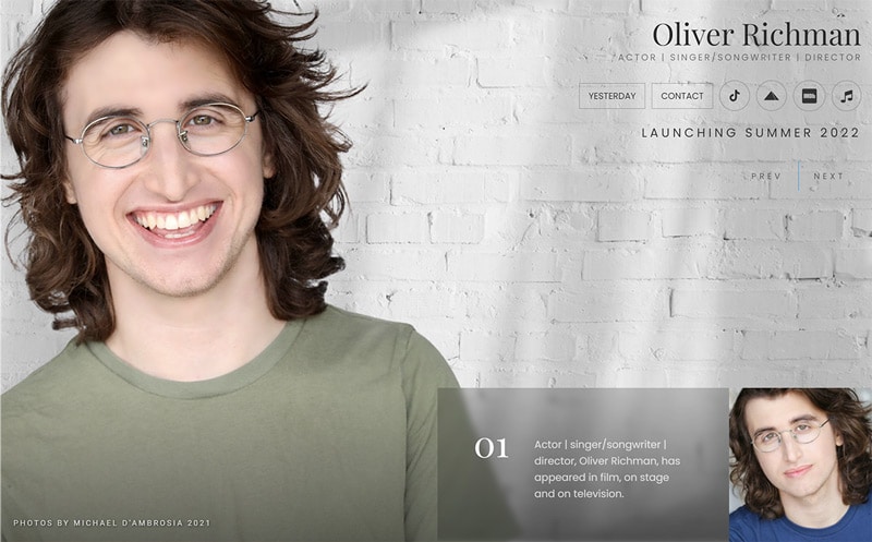 WEBSITE - OLIVER RICHMAN  -  VIEW LIVE SITE