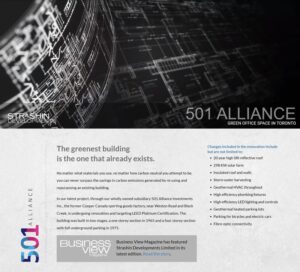 Website design - 501 Alliance