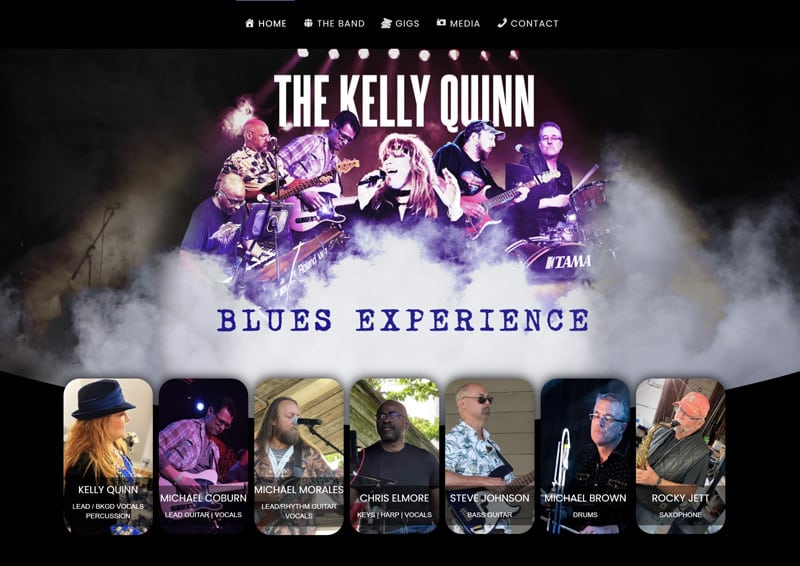 WEBSITE - KELLY QUINN BLUES  -  VIEW LIVE SITE